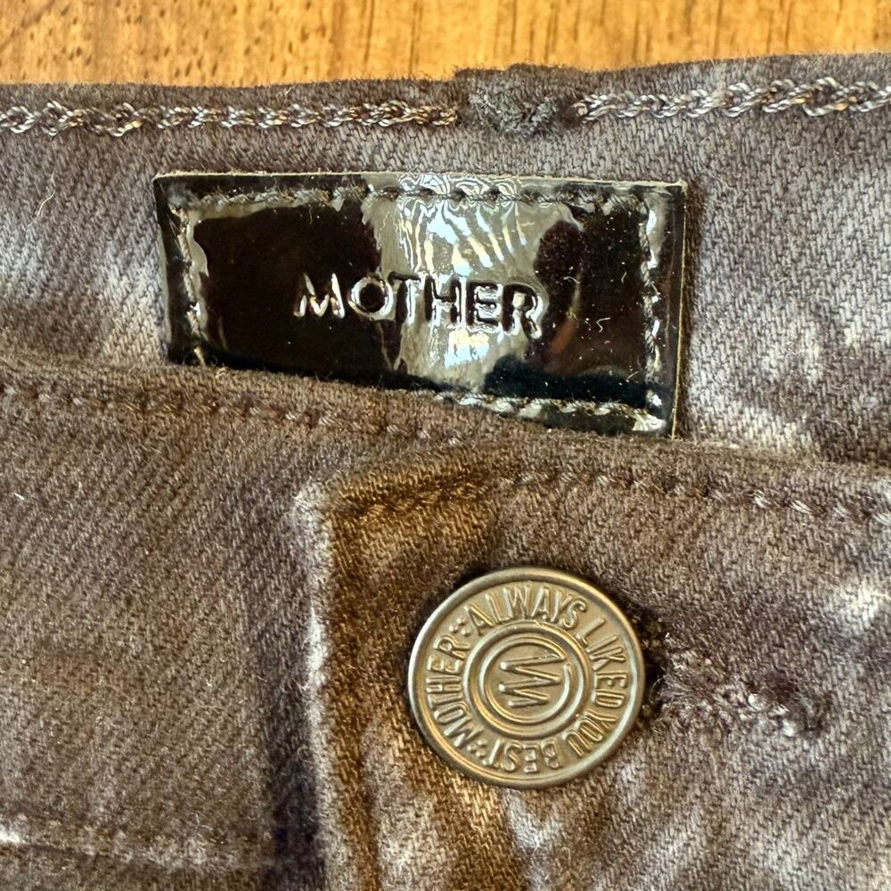 MOTHER Jeans Super Swooner Winding Path Shibori Tie-Dye High-Rise Denim Size 26 - Picture 6 of 11